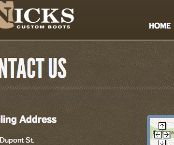 Nick's Custom Boots Refresh design refresh update