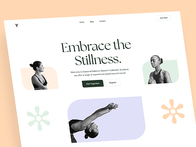Yoga Studio Website Design agency branding clean design graphic design ui ux web design wellness yoga yoga studio