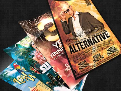 Party Flyer Bundle Vol.2 -Psd a4 alternative amazing bash club cmyk collection colorful crazy dj event flyer flyer bundle gold great music nightclub orange pack party party flyer pack poster poster bundle print psd bundle psd pack psd poster summer unique wave