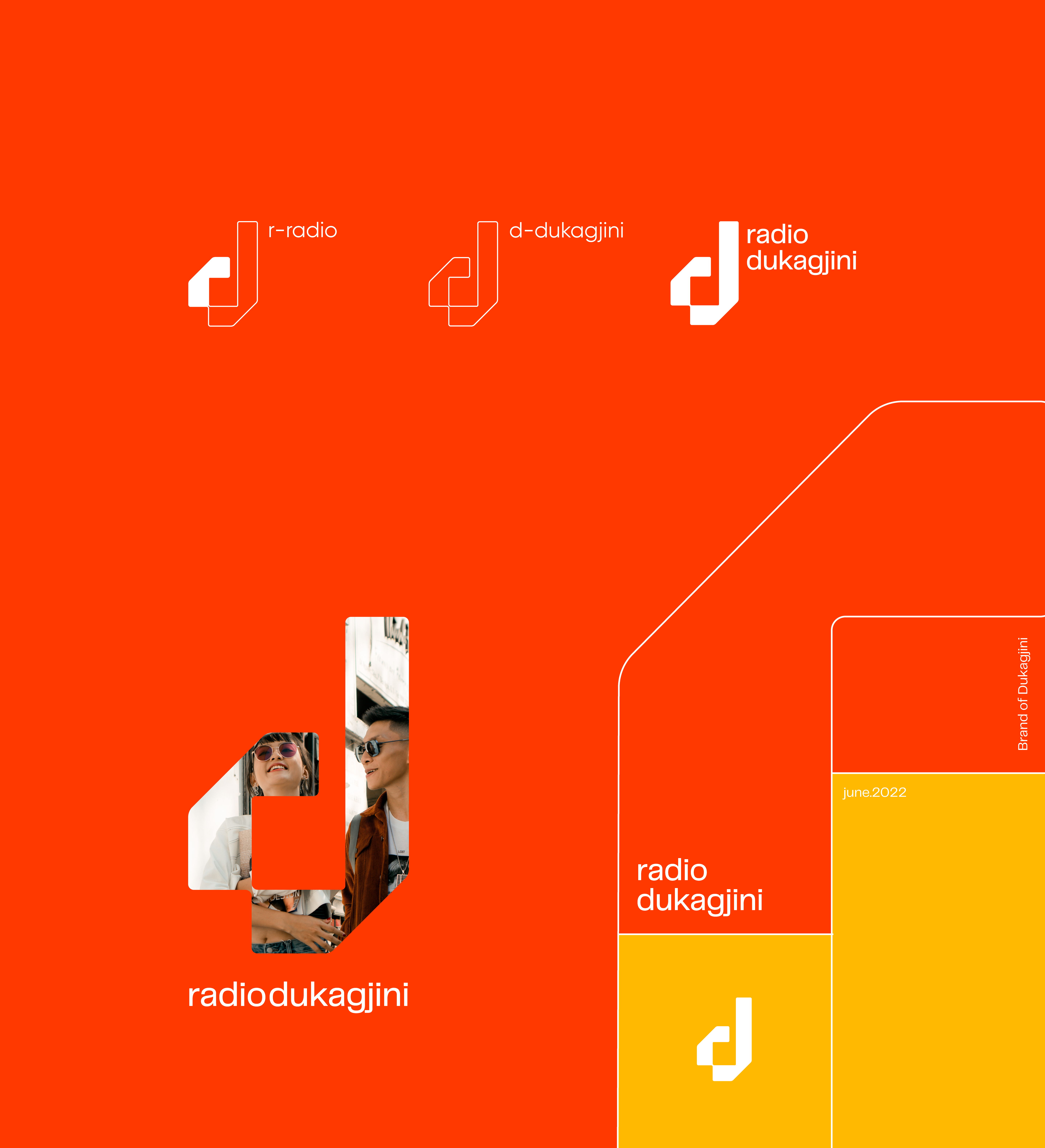 radio dukagjini - logo rebranding proposal branding channel colorful design graphic design logo logo design posters radio rd logo social media post tv channel typography ui