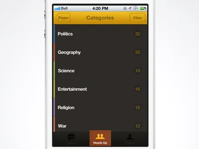 App interface update app application costum detail interface ios menu nav bar quiz row tab bar ui