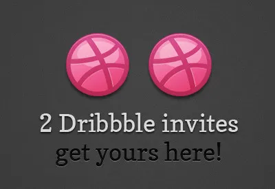 2 Dribbble Invites dribbble invite pink