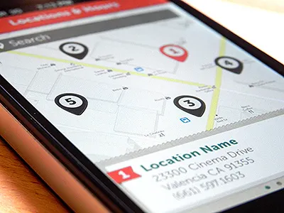 ChowNow Mobile Ordering (Map) app apps food ios iphone iphone app location map menu mobile restaurant ui