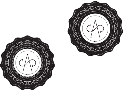 Wedding Monogram black monogram wedding white