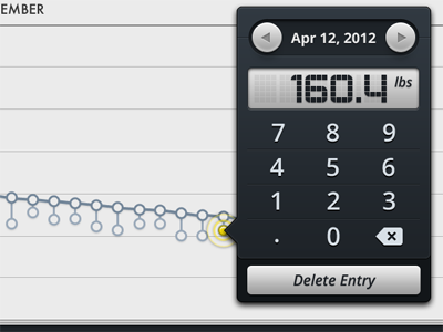 Data entry ipad keypad lcd open popover sans ui