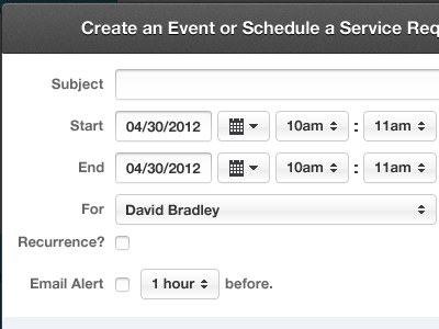 Rebound button clean form drop down input modal noise texture ui ux