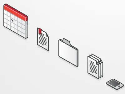 Project icons set icon set icons isometric project