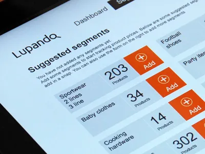 Segments business intelligence lupando metro tablet ui ux windows