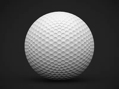 Golf ball 3d ball golf icon sports