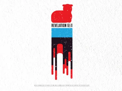 Revelation 12 bible franchise bold lamb multiply print revelation typography verse