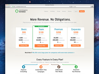 Pricing Page crm interface landing page pricing ui user interface ux web design webdesign website