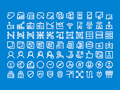 Dell Corporate Icons angle branding dell design graphic design icons illustration ui ux vector