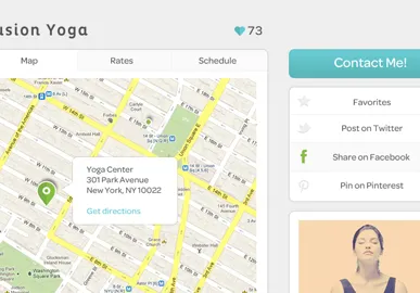 Part of a class profile page listing map profile