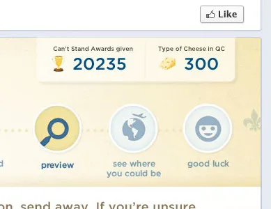Interface design for Facebook app
