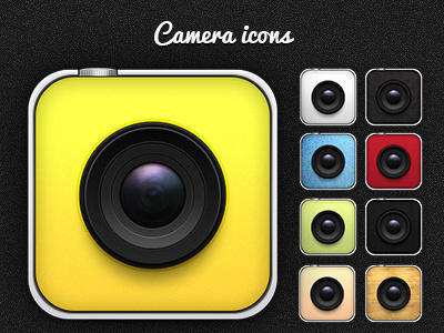 Camera Icons camera clean design france icons mathieu odin paris sallee ui