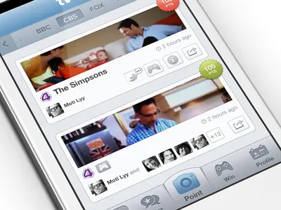 tvtak app buttons ios iphone orange textured ui ux yellow