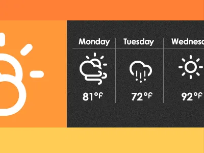 thermometer slide out - idea app design idea ios iphone mock up thermometer weather