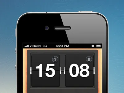 Taxi iPhone app app clean ios iphone taxi taximeter ui