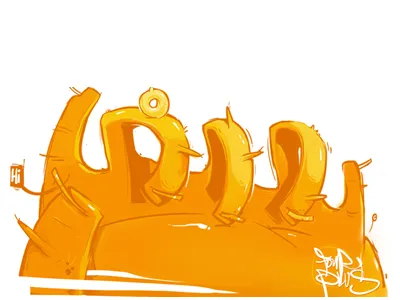 Ohhh yeah! arsek graffiti hand illustration jelio dimitrov photoshop raster