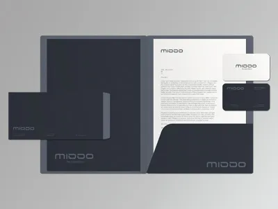 MIDDO Corporate Identity agent brand identity branding business card corporate identity digital effendy entrepreneur envelope folder identity logo middo stationary stationery strategies tech type typography
