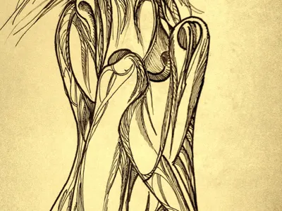 Woman copic drawing illustration moleskine rotring woman