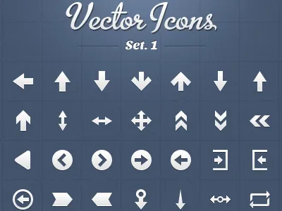 Vector Arrows Icons arrows icons perfect pixel set ui vector