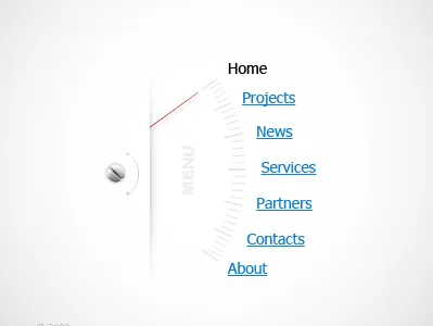 Menu Scale arrow artjuice cerative idea menu web идея меню менюметр стрелка