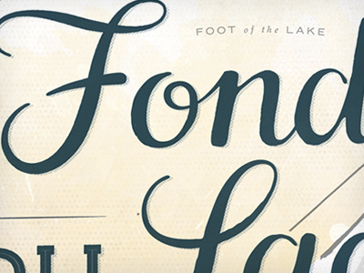 The Everywhere Project, Fond Du Lac. calligraphy lettering luggage sticker texture travel