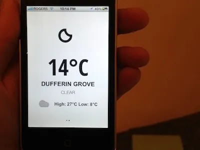 Breeze app climacons weather web