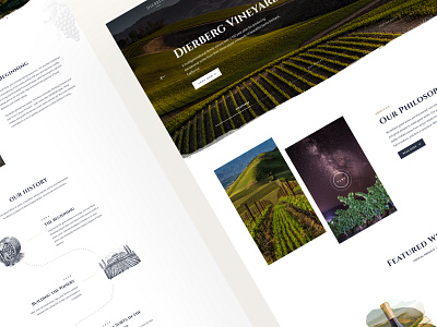 Dierberg Winery - Website and eCommerce Design agency clean design ecommerce homepage landing page mobile shop ui ux vineyard vineyards web design wine winery