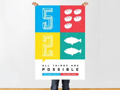 Matthew Mash Up bible graphic design onramp poster sullivan type typography verse