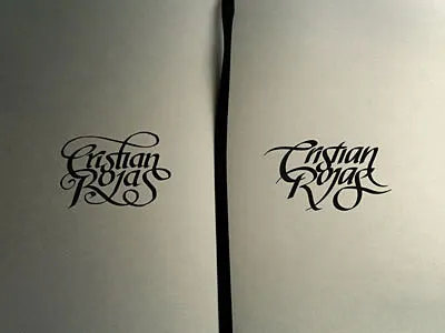 Cristian Rojas – sketches callygraphy lettering typography