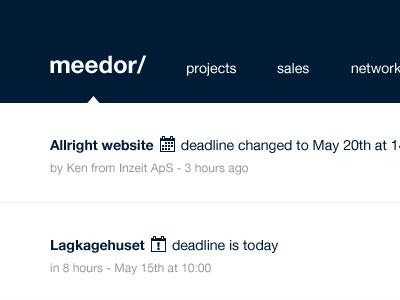 Activity stream activity crm design graphic interface layout meedor projects stream webdesign
