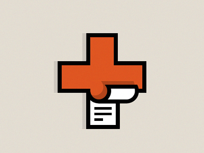 Clinical Document V4 branding cross identity logo medical michael spitz michaelspitz page paper paperwork
