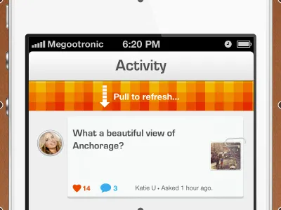 Pull to refresh... asknative blue grey ios orange photoshop pull to refresh red ui