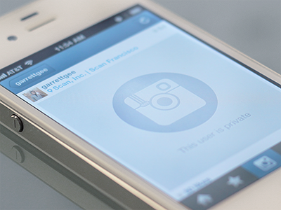 Instagram - Private User blue blur brown business card dribbble grey highlight instagram pink qr code scan social twitter