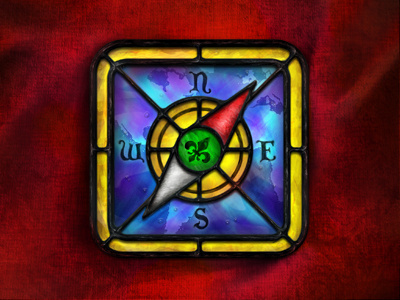Stained Glass Safari Icon icon ios safari stained glass velvet