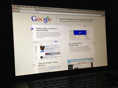 Google Test Project clean colorful design features google grey icons interview page design products search ui white