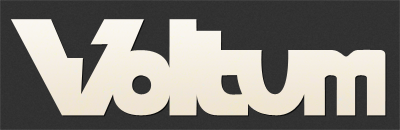 Voltum Wip dark logo noise progress typography voltum wip work