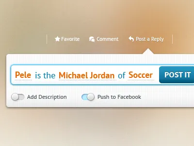 Post A Reply button call to action discussion form input on off phrase post a reply social app