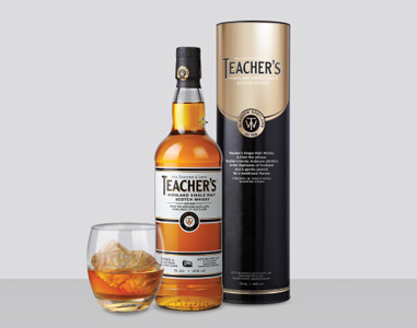 Teacher's Single Malt With Box packaging whisky