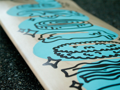 Cheese Burger - Detail skate deck