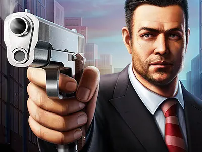 Arms Cartel Icon app icon arms artua character icon illustration pistol tough guy weapon