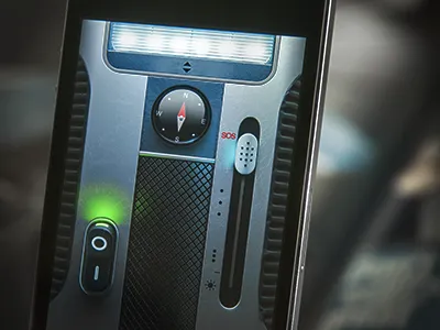 Flashlight Application android app application design interface ios mobile product ui user user experience ux