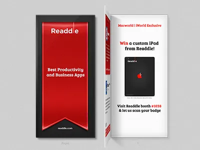 Booklet for Macworld | iWorld 2012 booklet ipad iworld macworld printed readdle red ribbon