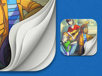 Comic Web Clip Icons comic icon mobile web web design website