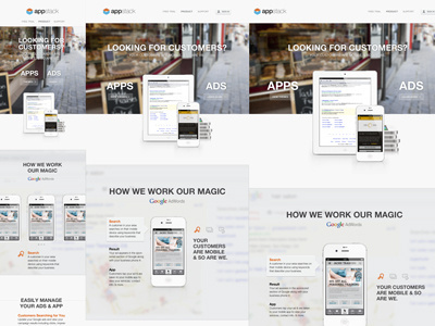 Product Page - Responsive desktop fluid grid iphone minimal mobile responsive tablet web
