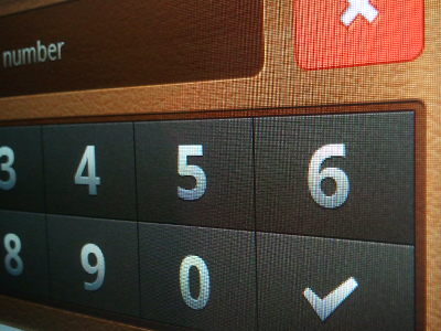Numeric Pad android brown calculator finance india leather mobile player saurabhj ui app