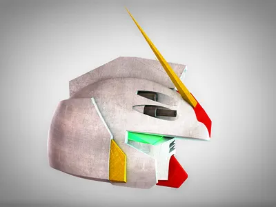 Mobile Suit Gundam 1280x900px 3d attachment cinema 4d glow gundam head hi rez japan metal mobile suit robot scratch texture toy