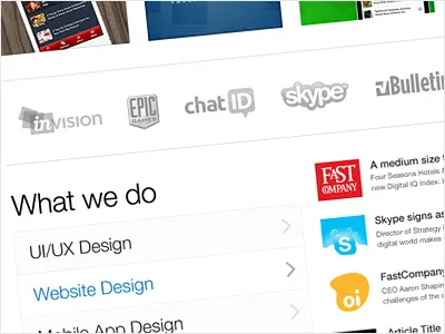 ArticoDesign Portfolio artico big header clean concept design designer light portfolio professional simple sliders ui ux white